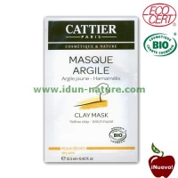 Mascarilla facial Arcilla Amarilla piel seca CATTIER (monodosis)